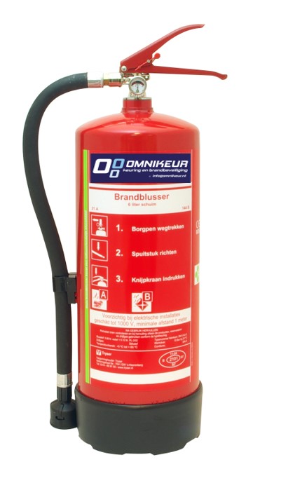 Brandblusser met Omnikeur-label